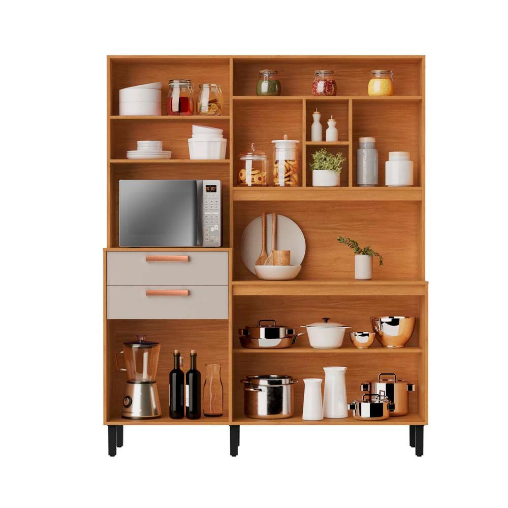 Kit de Cozinha Itatiaia Nápoles 160 cm — 6 portas e 2 gavetas - Imagem 2