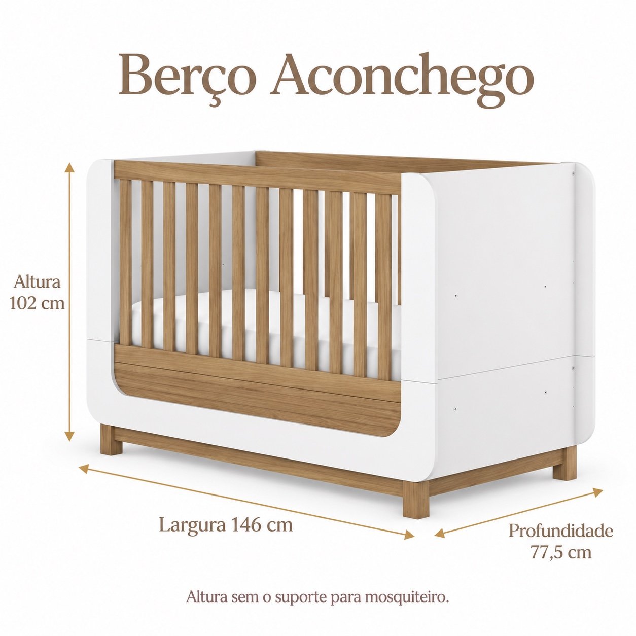 Berço Minicama Aconchego 2 em 1 — Henn - Imagem 5