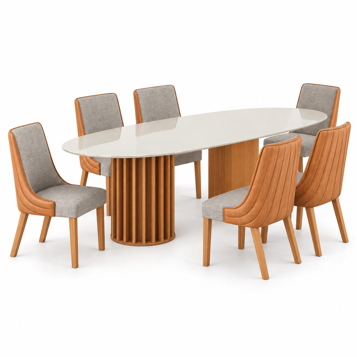Conjunto de Jantar Belle com Cadeiras - Imagem 2