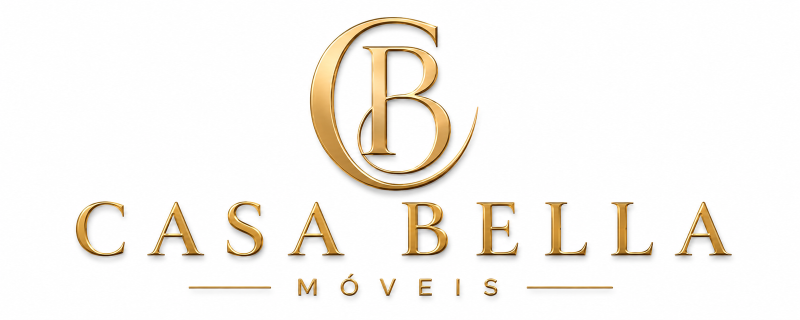 Casa Bella Móveis — logo original dourada