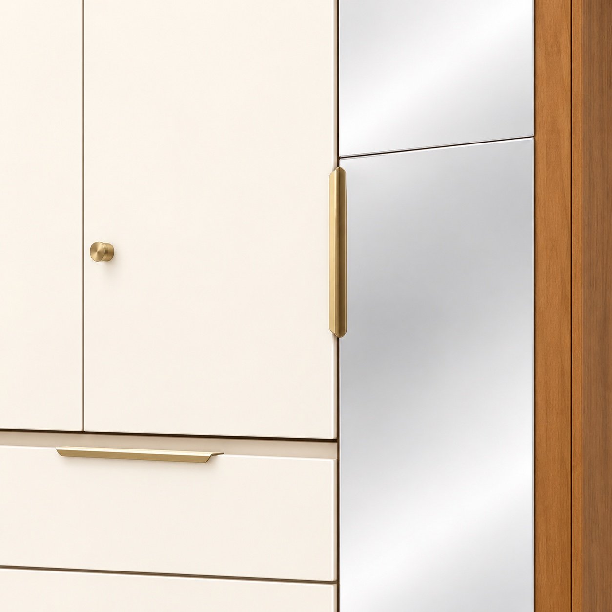 Guarda-Roupa Lumiere 6 Portas com Espelhos e LED — Henn - Imagem 3