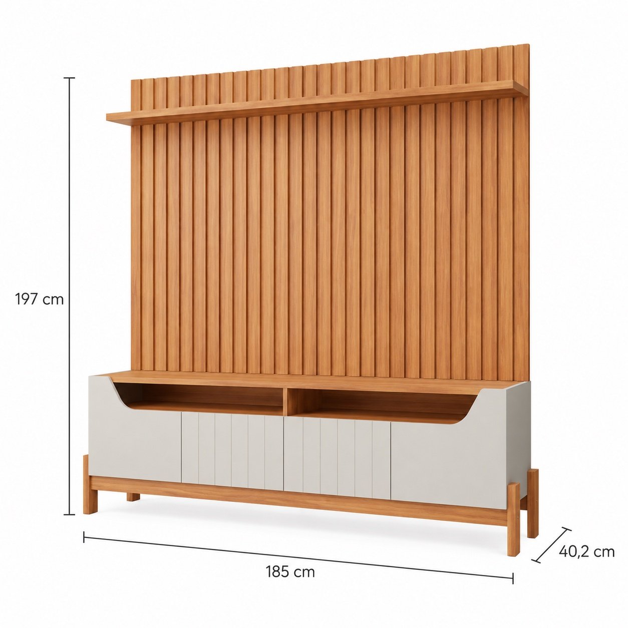 Moema com Trend — medidas 185 × 197 × 40,2 cm