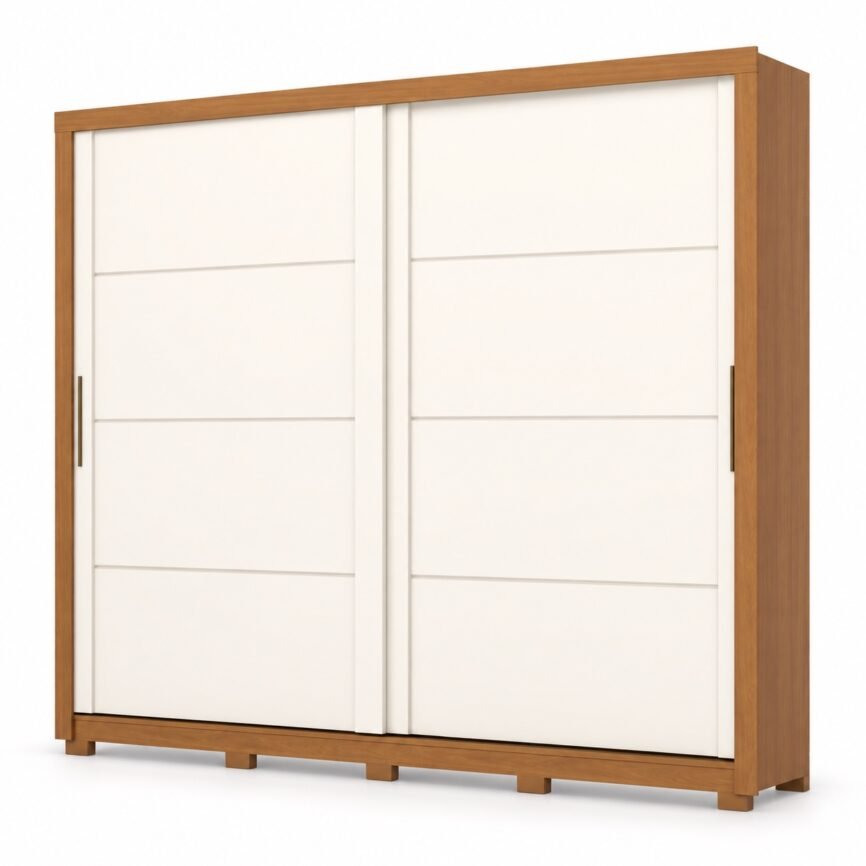 Guarda-roupa Palace Henn — Cinamomo / Off White — sem espelhos